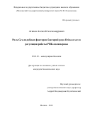 Агапов, Алексей Александрович. Роль Gre-подобных факторов бактерий рода Deinococcus в регуляции работы РНК-полимеразы: дис. кандидат наук: 03.01.03 - Молекулярная биология. Москва. 2018. 134 с.