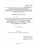 Таинкин, Александр Александрович. Роль гуморальных и психологических факторов в развитии структурно-функциональных изменений миокарда у женщин на стадиях репродуктивного старения: дис. кандидат наук: 14.01.05 - Кардиология. Саратов. 2013. 167 с.