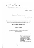 Хасанова, Гульназ Римовна. Роль старовозрастных посевов многолетних трав в восстановлении степных экосистем Зауралья Республики Башкортостан: дис. кандидат биологических наук: 03.00.05 - Ботаника. Уфа. 2001. 198 с.