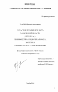 Краснов, Василий Анатольевич. Сахарная промышленность Тамбовской области (1937-1991 гг.): производство, социальная сфера, экология: дис. кандидат исторических наук: 07.00.02 - Отечественная история. Тамбов. 2006. 412 с.