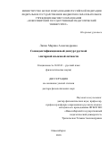 Лаппо, Марина Александровна. Самоидентификационный дискурс русской элитарной языковой личности: дис. кандидат наук: 10.02.01 - Русский язык. Новосибирск. 2018. 515 с.