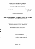 Волоснов, Роман Юрьевич. Сельское деревянное культовое зодчество Алтая в конце XIX - первой трети XX веков: дис. кандидат искусствоведения: 17.00.04 - Изобразительное и декоративно-прикладное искусство и архитектура. Барнаул. 2009. 217 с.