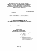 Шерсткова, Ирина Александровна. Семантическая модель английских глаголов воображения: дис. кандидат филологических наук: 10.02.04 - Германские языки. Уфа. 2009. 191 с.
