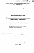 Макеенко, Ирина Васильевна. Семантика цвета в разноструктурных языках: Универсальное и национальное: дис. кандидат филологических наук: 10.02.19 - Теория языка. Саратов. 1999. 259 с.