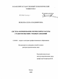Яковлева, Елена Владимировна. Система формирования логической культуры студентов высших учебных заведений: дис. доктор педагогических наук: 13.00.08 - Теория и методика профессионального образования. Казань. 2009. 556 с.