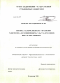 Ахмедов, Фархад Тарлан-оглы. Система государственной поддержки предпринимательства в условиях финансового кризиса: дис. кандидат экономических наук: 05.13.10 - Управление в социальных и экономических системах. Владимир. 2010. 168 с.