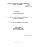 Серова, Татьяна Владимировна. Система оценки эффективности подготовки научных кадров в аспирантуре в области точных и естественных наук: дис. кандидат педагогических наук: 13.00.08 - Теория и методика профессионального образования. Нижний Новгород. 2011. 161 с.