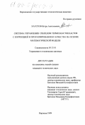 Хаустов, Игорь Анатольевич. Система управления синтезом термопластов с коррекцией и прогнозированием качества на основе математической модели: дис. кандидат технических наук: 05.13.01 - Системный анализ, управление и обработка информации (по отраслям). Воронеж. 1999. 186 с.