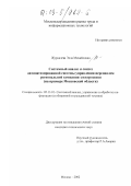 Журавлева, Элла Михайловна. Системный анализ и синтез автоматизированной системы управления персоналом региональной компании электросвязи: На примере Московской области: дис. кандидат технических наук: 05.13.01 - Системный анализ, управление и обработка информации (по отраслям). Москва. 2002. 122 с.