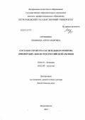 Сергиенко, Людмила Александровна. Состав и структура растительного покрова приморских экосистем российской Арктики: дис. доктор биологических наук: 03.02.01 - Ботаника. Петрозаводск. 2012. 419 с.