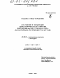Галеева, Гузель Фаридовна. Состояние и тенденции демографического развития населения малого города и села: На материале Республики Татарстан: дис. кандидат социологических наук: 22.00.03 - Экономическая социология и демография. Казань. 2005. 210 с.