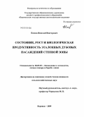 Есипов, Николай Викторович. Состояние, рост и биологическая продуктивность эталонных дубовых насаждений степной зоны: дис. кандидат сельскохозяйственных наук: 06.03.03 - Лесоведение и лесоводство, лесные пожары и борьба с ними. Воронеж. 2009. 230 с.