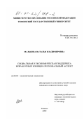 Мальцева, Наталья Владимировна. Социальная и экономическая поддержка безработных женщин: Региональный аспект: дис. кандидат социологических наук: 22.00.03 - Экономическая социология и демография. Тюмень. 2000. 163 с.
