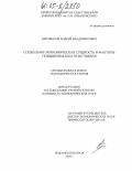 Ожгибесов, Андрей Владимирович. Социально-экономическая сущность и факторы повышения благосостояния: дис. кандидат экономических наук: 08.00.01 - Экономическая теория. Нижний Новгород. 2005. 165 с.