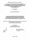 Тушев, Андрей Юрьевич. Социально-экономическое обоснование эффективного использования действующих и создания новых рабочих мест в процессе структурных преобразований угольной отрасли: дис. кандидат экономических наук: 08.00.05 - Экономика и управление народным хозяйством: теория управления экономическими системами; макроэкономика; экономика, организация и управление предприятиями, отраслями, комплексами; управление инновациями; региональная экономика; логистика; экономика труда. Москва. 2006. 183 с.