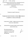 Свириденко, Андрей Геннадьевич. Социально-педагогические условия эффективного устройства в семью детей-сирот: дис. кандидат педагогических наук: 13.00.01 - Общая педагогика, история педагогики и образования. Красноярск. 2005. 221 с.