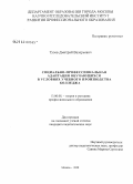 Тузов, Дмитрий Валерьевич. Социально-профессиональная адаптация обучающихся в условиях учебного производства колледжа: дис. кандидат педагогических наук: 13.00.08 - Теория и методика профессионального образования. Москва. 2008. 218 с.