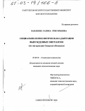 Павловец, Галина Григорьевна. Социально-психологическая адаптация вынужденных мигрантов: По материалам Северного Кавказа: дис. кандидат психологических наук: 19.00.05 - Социальная психология. Санкт-Петербург. 2002. 211 с.