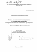Шпаковский, Владимир Викентьевич. Социально-технологические принципы и методы стимулирования конкурентоспособности коллектива предприятия: дис. кандидат социологических наук: 22.00.08 - Социология управления. Белгород. 2005. 217 с.