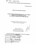 Носкова, Антонина Вячеславовна. Социальные изменения института семьи в доиндустриальной России: Историко-социологический анализ: дис. доктор социологических наук: 22.00.04 - Социальная структура, социальные институты и процессы. Москва. 2005. 367 с.