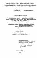 Шевырев, Михаил Борисович. Социальные приоритеты и механизмы эффективной бюджетно-налоговой политики российского государства: дис. кандидат экономических наук: 08.00.05 - Экономика и управление народным хозяйством: теория управления экономическими системами; макроэкономика; экономика, организация и управление предприятиями, отраслями, комплексами; управление инновациями; региональная экономика; логистика; экономика труда. Ростов-на-Дону. 2006. 200 с.