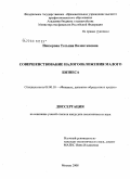 Невзорова, Татьяна Валентиновна. Совершенствование налогообложения малого бизнеса: дис. кандидат экономических наук: 08.00.10 - Финансы, денежное обращение и кредит. Москва. 2008. 137 с.