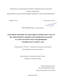 Горбатенко Денис Александрович. Совершенствование организации и технических средств внутрипроизводственного перемещения запасных частей и материалов на предприятиях технического сервиса АПК: дис. кандидат наук: 05.20.03 - Технологии и средства технического обслуживания в сельском хозяйстве. ФГБОУ ВО «Рязанский государственный агротехнологический университет имени П.А. Костычева». 2018. 155 с.