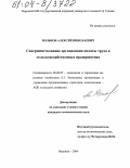 Вольнов, Алексей Николаевич. Совершенствование организации оплаты труда в сельскохозяйственных предприятиях: дис. кандидат экономических наук: 08.00.05 - Экономика и управление народным хозяйством: теория управления экономическими системами; макроэкономика; экономика, организация и управление предприятиями, отраслями, комплексами; управление инновациями; региональная экономика; логистика; экономика труда. Воронеж. 2004. 239 с.