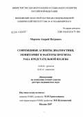 Морозов, Андрей Петрович. Современные аспекты диагностики, мониторинг и факторы прогноза риска предстательной железы: дис. доктор медицинских наук: 14.00.40 - Урология. Москва. 2007. 208 с.