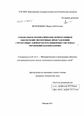 Молодченко, Жанна Анатольевна. Специальное математическое и программное обеспечение изоморфных представлений структурных элементов в реляционных системах управления базами данных: дис. кандидат технических наук: 05.13.11 - Математическое и программное обеспечение вычислительных машин, комплексов и компьютерных сетей. Москва. 2011. 129 с.