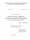Егорова, Наталия Михайловна. Сравнительная оценка морфологии и химической структуры зубов человека и бобра (клинико-экспериментальное исследование): дис. кандидат медицинских наук: 14.01.14 - Стоматология. Воронеж. 2011. 110 с.