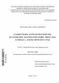 Кроткова, Ольга Александровна. Сравнительное фармакогностическое исследование долговегетирующих видов рода Euphrasia L. флоры Пермского края: дис. кандидат фармацевтических наук: 14.04.02 - Фармацевтическая химия, фармакогнозия. Пермь. 2012. 242 с.