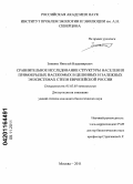 Зиненко, Николай Владимирович. Сравнительное исследование структуры населения прямокрылых насекомых в целинных и залежных экосистемах степи Европейской России: дис. кандидат биологических наук: 03.02.05 - Энтомология. Москва. 2011. 201 с.