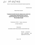 Иванов, Роман Сергеевич. Сравнительный анализ социальных аспектов становления национальных систем здравоохранения: На примере России и Великобритании: дис. кандидат социологических наук: 22.00.01 - Теория, методология и история социологии. Москва. 2004. 153 с.