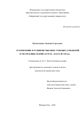 Ештыганова Снежана Сергеевна. Становление и развитие высших учебных заведений в Республике Марий Эл в XX – начале XXI вв.: дис. кандидат наук: 00.00.00 - Другие cпециальности. ФГБОУ ВО «Чувашский государственный университет имени И.Н. Ульянова». 2022. 272 с.