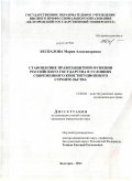 Беспалова, Мария Александровна. Становление правозащитной функции Российского государства в условиях современного конституционного строительства: дис. кандидат юридических наук: 12.00.02 - Конституционное право; муниципальное право. Белгород. 2011. 184 с.