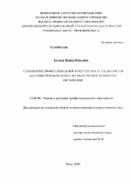Белова, Ирина Юрьевна. Становление профессиональной компетентности специалистов адаптивной физической культуры в системе вузовского образования: дис. кандидат педагогических наук: 13.00.08 - Теория и методика профессионального образования. Чита. 2008. 202 с.