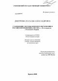 Дмитриева, Наталья Александровна. Становление системы женского образования в российской провинции (1800-1880 гг.): на материалах Смоленской губернии: дис. кандидат исторических наук: 07.00.02 - Отечественная история. Брянск. 2008. 269 с.