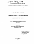 Мухаммед Фадель Мухаммед. Становление университетского образования в Республике Йемен: дис. кандидат педагогических наук: 13.00.01 - Общая педагогика, история педагогики и образования. Санкт-Петербург. 2004. 169 с.