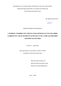 Петрова Мария Владимировна. Степные сообщества Предуралья (в пределах Республики Башкортостан и Оренбургской области): синтаксономия и вопросы охраны: дис. кандидат наук: 03.02.01 - Ботаника. ФГБОУ ВО «Башкирский государственный университет». 2020. 363 с.