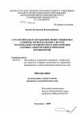 Быков, Владимир Владимирович. Стратегическое управление инвестициями в развитие региональных систем материально-технического обеспечения сетевых электроэнергетических предприятий распределительно-сетевого комплекса: дис. кандидат экономических наук: 08.00.05 - Экономика и управление народным хозяйством: теория управления экономическими системами; макроэкономика; экономика, организация и управление предприятиями, отраслями, комплексами; управление инновациями; региональная экономика; логистика; экономика труда. Смоленск. 2009. 162 с.
