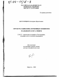 Бессолицына, Екатерина Прокопьевна. Структура и динамика почвенных зооценозов в ландшафтах юга Сибири: дис. доктор географических наук: 25.00.23 - Физическая география и биогеография, география почв и геохимия ландшафтов. Иркутск. 2003. 290 с.