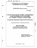 Лайпанова, Марьям Хусеевна. Структурная перестройка экономики: Направления ее реализации на уровне субъекта федерации; на прим. Карачаев.-Черкес. респ.: дис. кандидат экономических наук: 08.00.04 - Региональная экономика. Ростов-на-Дону. 1998. 191 с.