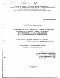 Танов, Михаил Харлампьевич. Структурная перестройка хозяйственного комплекса и совершенствование предпринимательской среды в эколого-курортном регионе: дис. кандидат экономических наук: 08.00.04 - Региональная экономика. Ростов-на-Дону. 1998. 140 с.