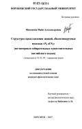 Живокина, Майя Александровна. Структуры представления знаний, объективируемые моделью "N1ofN2": на материале собирательных существительных английского языка: дис. кандидат филологических наук: 10.02.04 - Германские языки. Воронеж. 2007. 140 с.