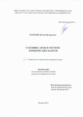 Павлова Юлия Валерьевна. Судебные акты в системе юридических фактов: дис. кандидат наук: 00.00.00 - Другие cпециальности. ФГАОУ ВО «Российский университет дружбы народов». 2022. 193 с.