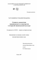 Тактамышева, Рушания Рифадовна. Сущность диалектики традиционности и новаторства в татарской национальной культуре: дис. кандидат философских наук: 24.00.01 - Теория и история культуры. Казань. 2007. 194 с.