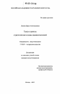 Донова, Дарья Александровна. Театр и зритель: стратегические основы взаимоотношений: дис. кандидат искусствоведения: 17.00.01 - Театральное искусство. Москва. 2007. 174 с.