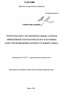 Садович, Марк Ашерович. Теоретические и экспериментальные аспекты эффективной технологии бетона и бетонных работ при возведении плотин в условиях Севера: дис. доктор технических наук: 05.23.07 - Гидротехническое строительство. Братск. 2006. 364 с.
