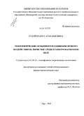 Худайбердина, Асма Имелевна. Теплофизические особенности солянокислотного воздействия на пористые среды в электромагнитном поле: дис. кандидат физико-математических наук: 01.04.14 - Теплофизика и теоретическая теплотехника. Уфа. 2010. 110 с.